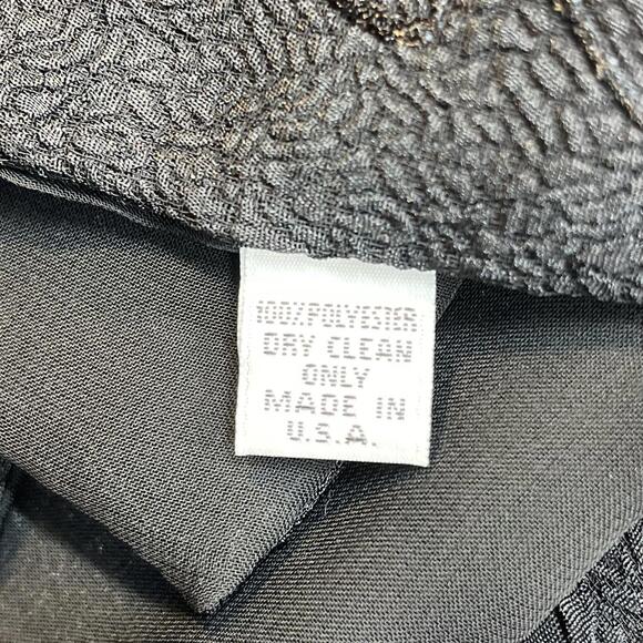 Vintage Made in USA Brocade / Sheer Reversible Scarf - Picture 4 of 4